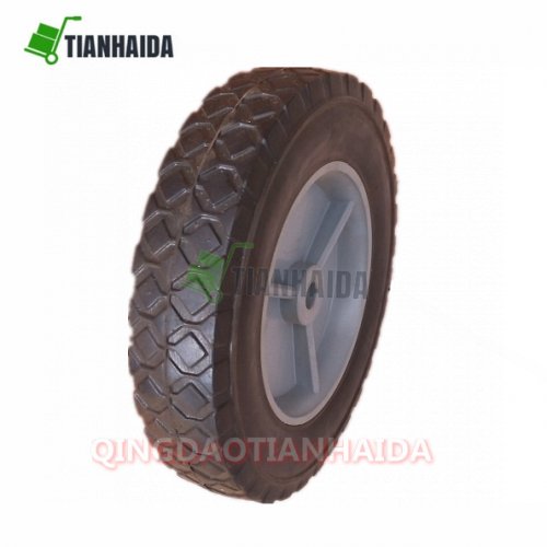 High density 8 inch solid rubber wheel
