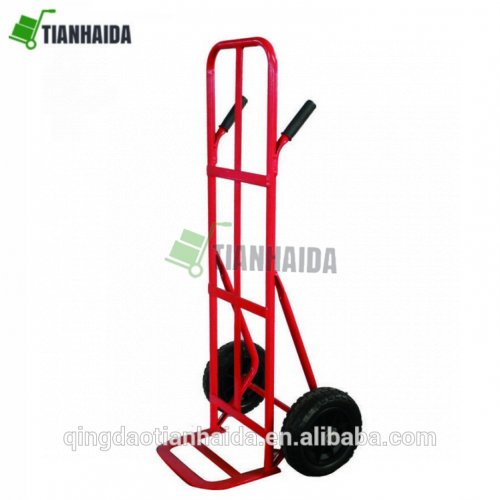 HT0130 Pb-free and UV resistance power coating Double Grip Handle Hand Trolley Truck
